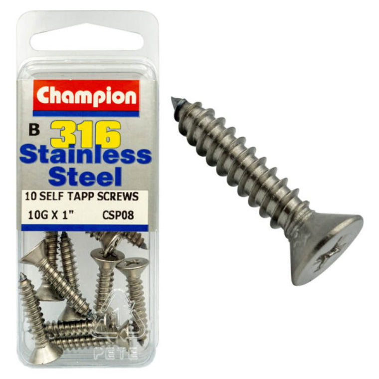 10G X 1 SCREW PACK-S/TAPP S/LESS10G X