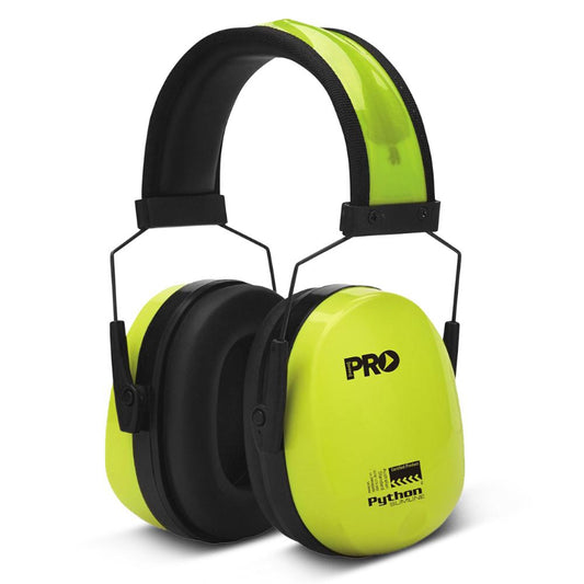 PYTHON EARMUFFS SLIMLINE HI VIS
