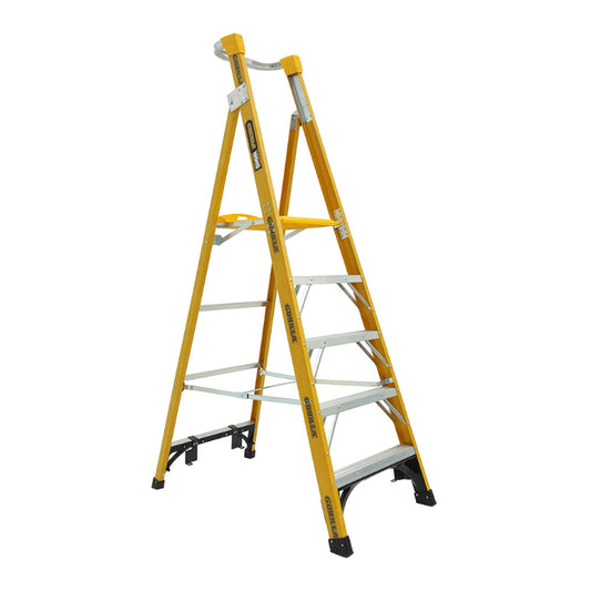 Heavy Duty Fibreglass Platform Ladder 5 Step