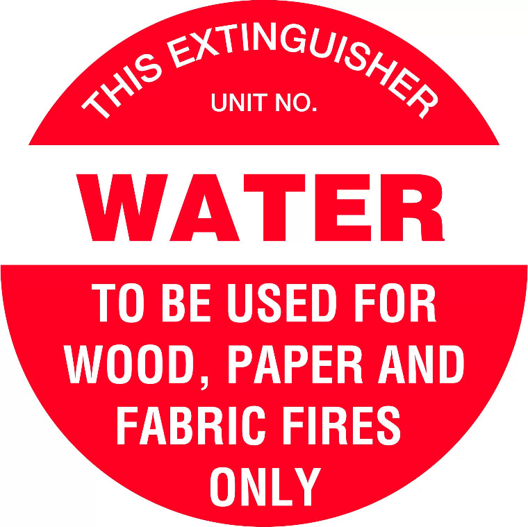 200MM DISC SELF ADHESIVE FIRE EXTINGUISHER MARKER