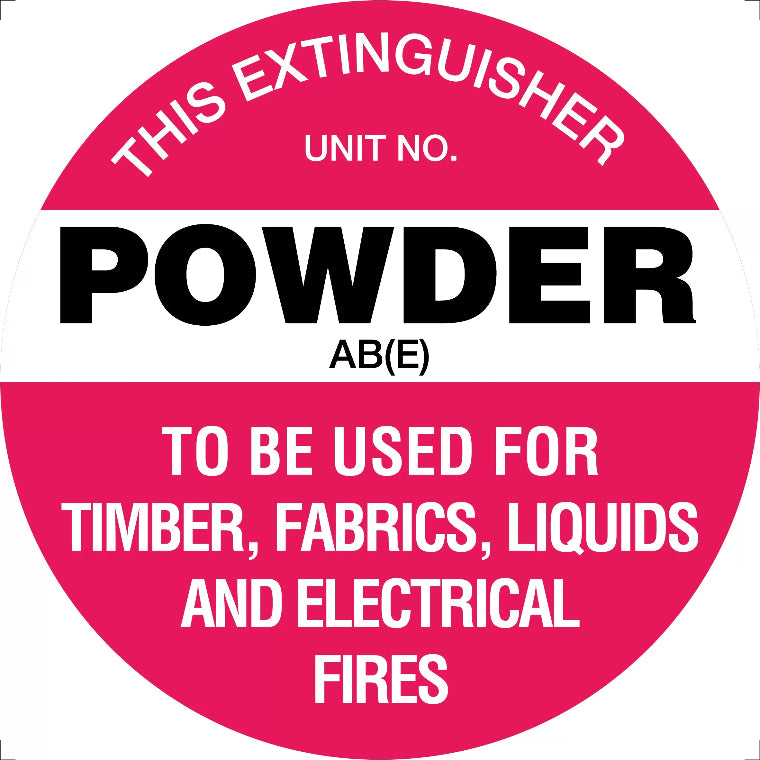 200mm disc poly fire extinguisher marker