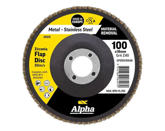 Flap Disc Sliver Inox Stainless 100Mm Zk60 Grit