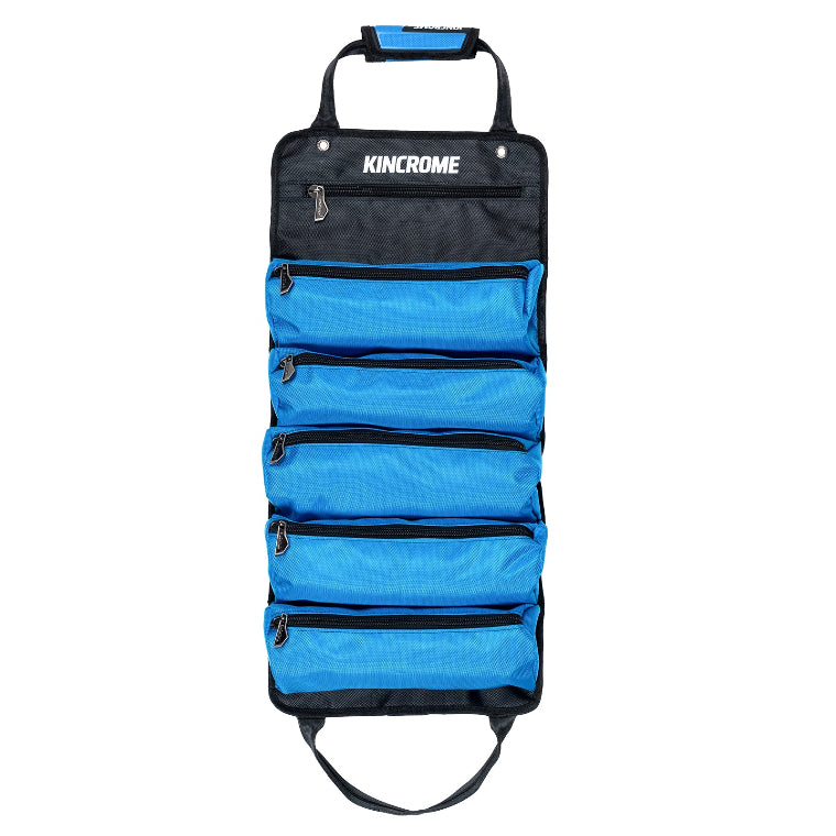 KINCROME LARGE TOOL ROLL 6 ZIPPER