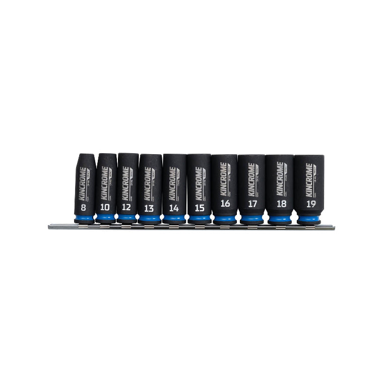 Deep Impact Socket Rail 10 Piece 3/8'' Drive - Metric
