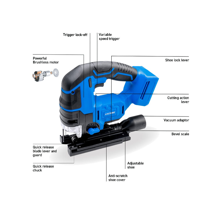 KINCROME- 18V BRUSHLESS JIGSAW