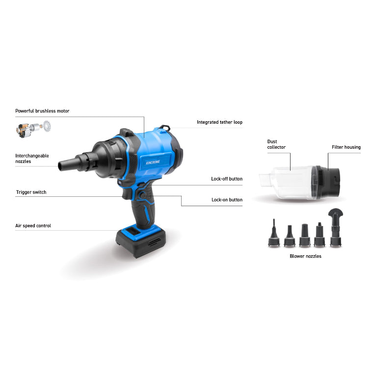 KINCROME- 18V COMPACT BLOWER/VAC