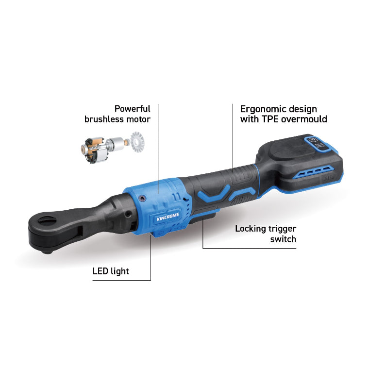 KINCROME- 18V BRUSHLESS 1/2'' RATCHET