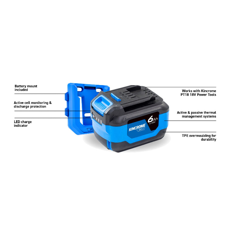 KINCROME- 18V 6.0AH BATTERY
