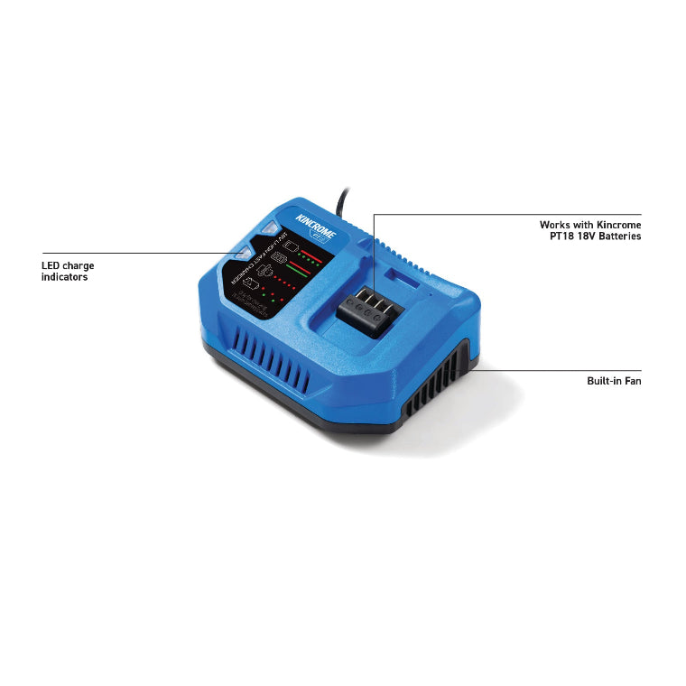 KINCROME- 18V 6A FAST CHARGER