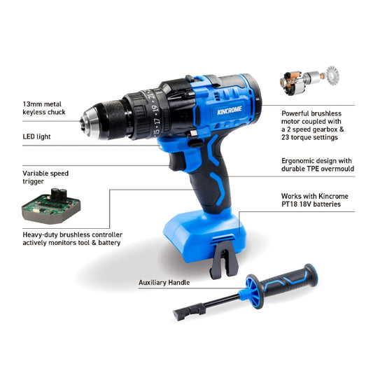 Kincrome- 18v Brushless Hammer Drill