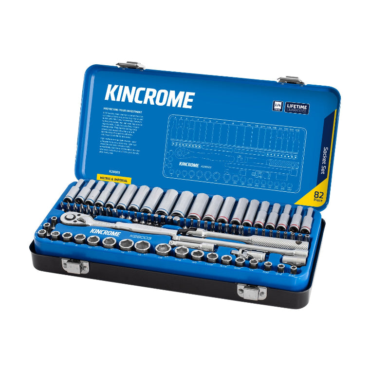 Socket Set 82 Piece 1/4'' Drive - Metric & Imperial
