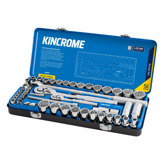 Socket Set 52 Piece 1/4 & 1/2'' Drive - Metric & Imperial