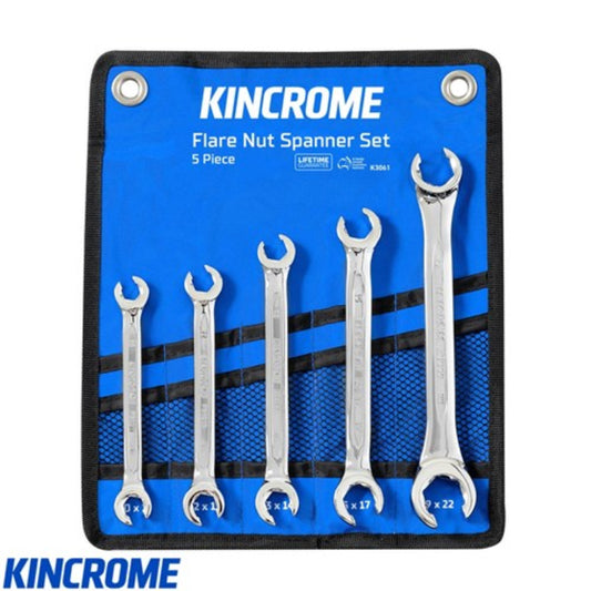 KINCROME FLARE NUT SPANNER SET 5 PIECE