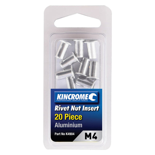 Kincrome Rivnut Aluminium M4 20 Pce