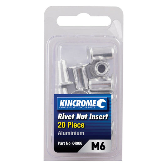 Rivnut Aluminium M6 20 Piece