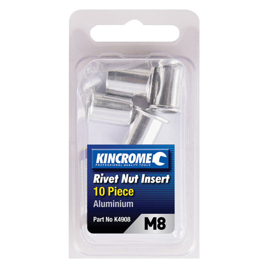 Kincrome Rivnut Aluminium M8 10 Pce