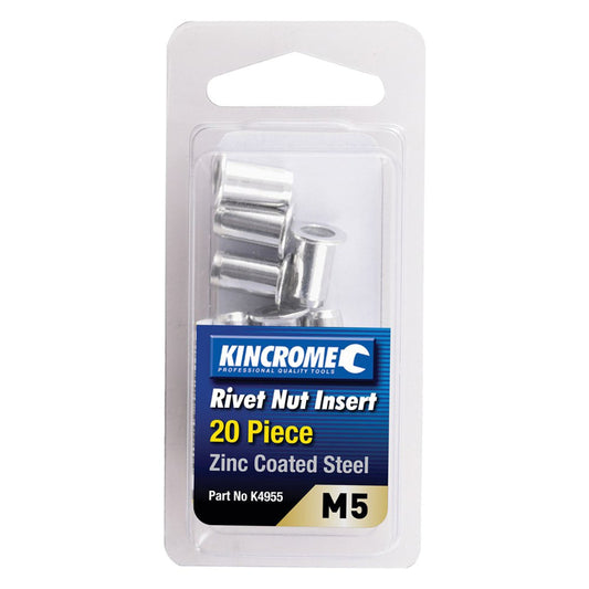 Kincrome Rivnut Zinc Steel M5 20 Pce
