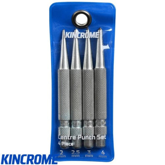 KINCROME 4 PIECE CENTRE PUNCH SET SMALL
