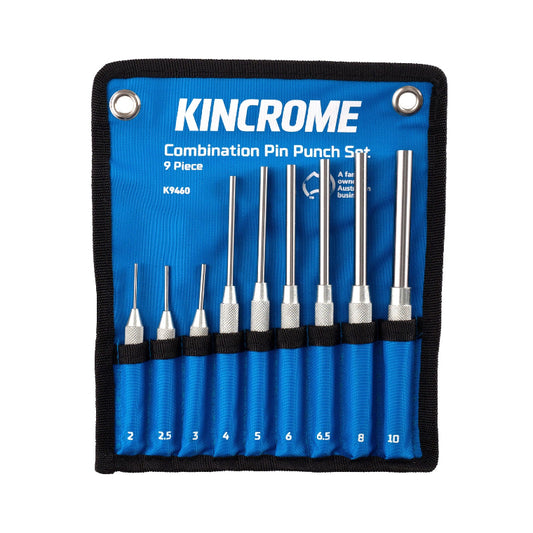 KINCROME- COMBO PIN PUNCH SET 9PC