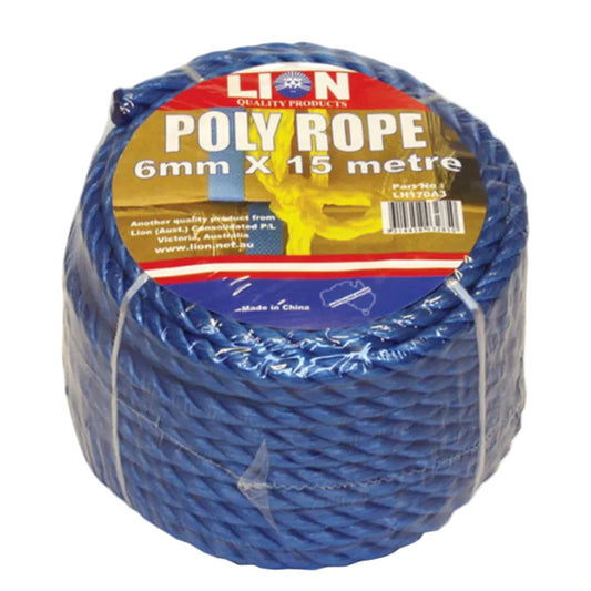 POLY ROPE, 6MMX15M