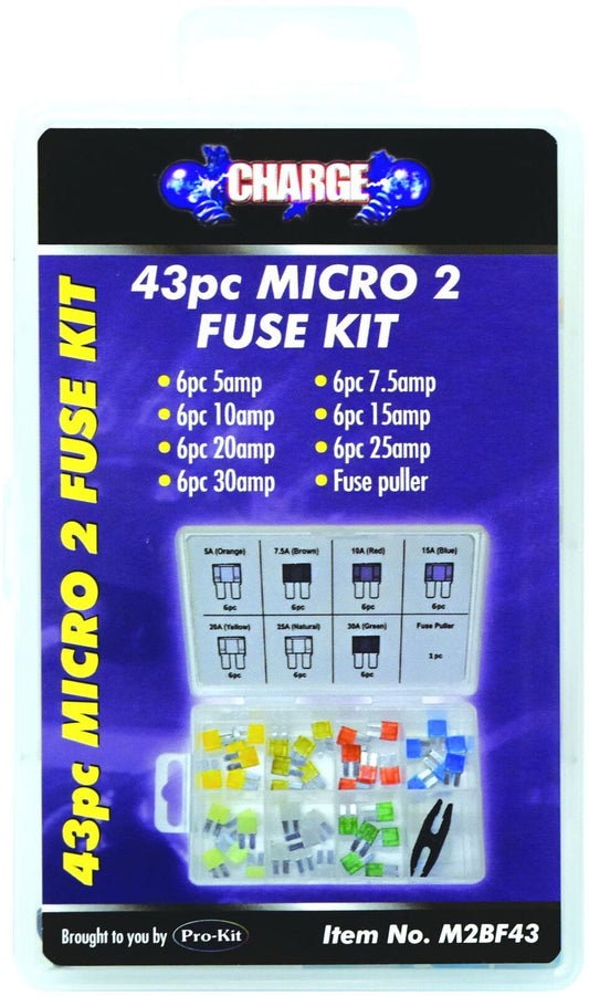 43pc micro2 blade fuse kit