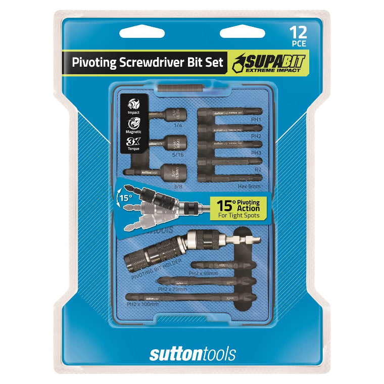 Scrwdrvr Bt Impct Set Ass 12Pc