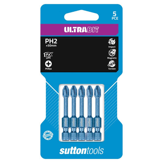 Scrdrv Bit Ph2 50Mm 5Pk Ult