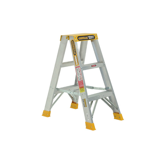 DOUBLE SIDED A-FRAME LADDER 3FT HEAVY DUTY