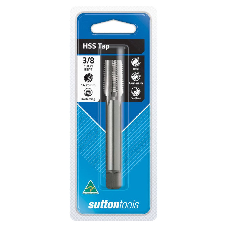 Tap T826 3/8 Str/Flt H/Pack