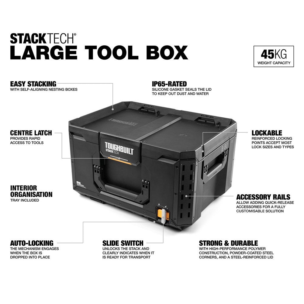 TOUGHBUILT-STACKTECH LARGE TOOL BOX