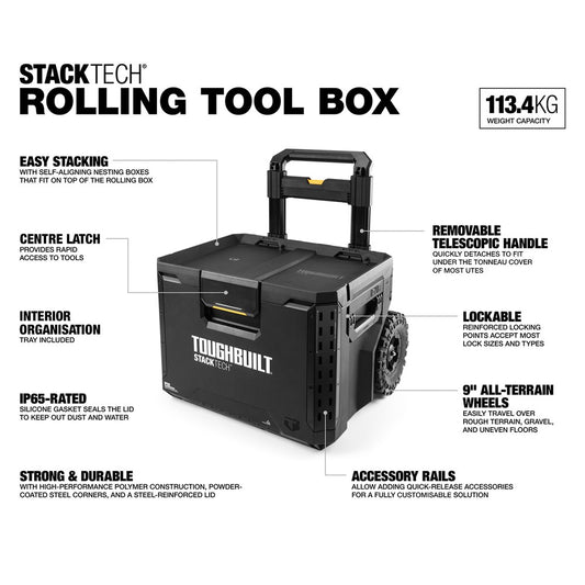 TOUGHBUILT-STACKTECH ROLLING TOOL BOX