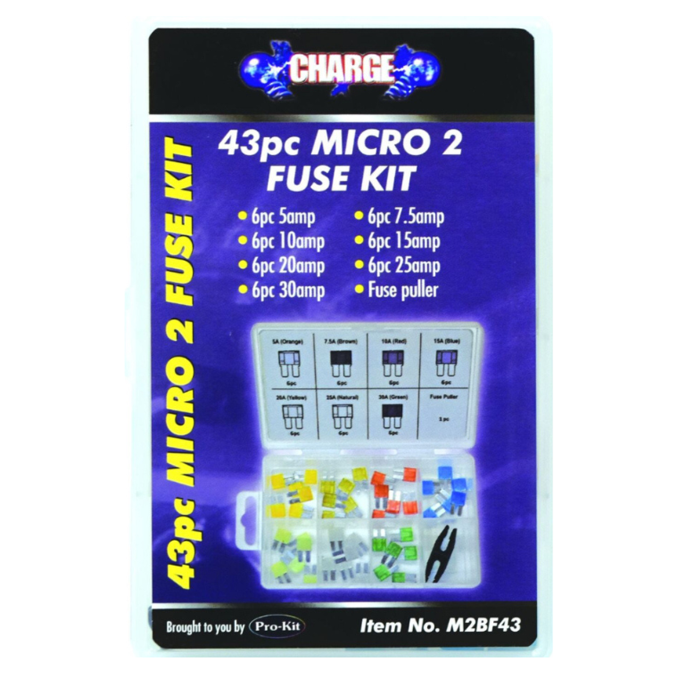 43pc micro2 blade fuse kit