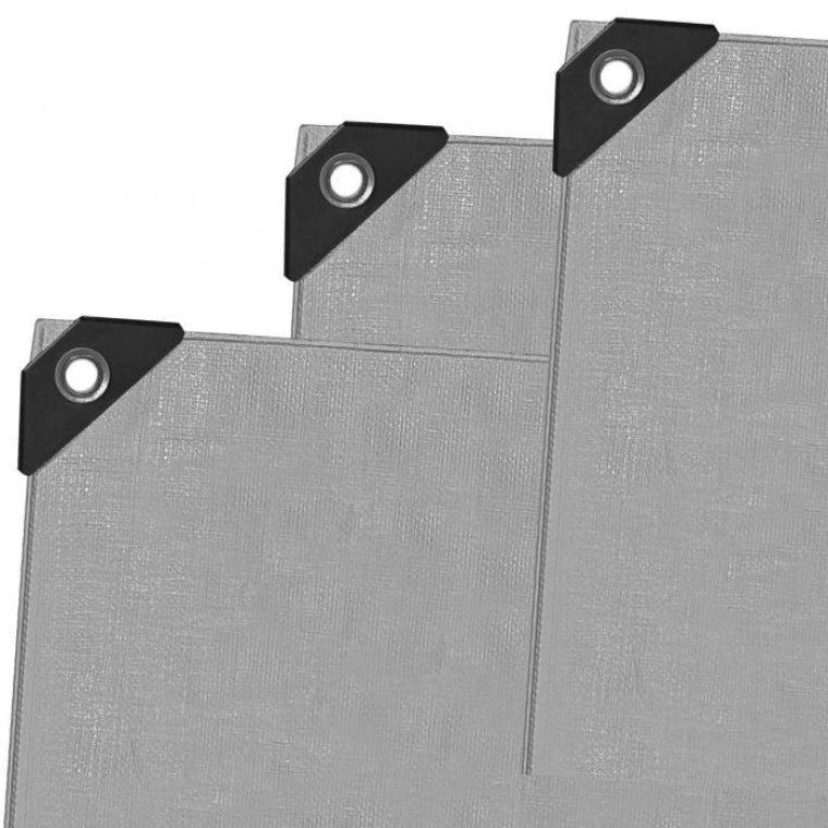 180gsm silver tarp with reinforced corners