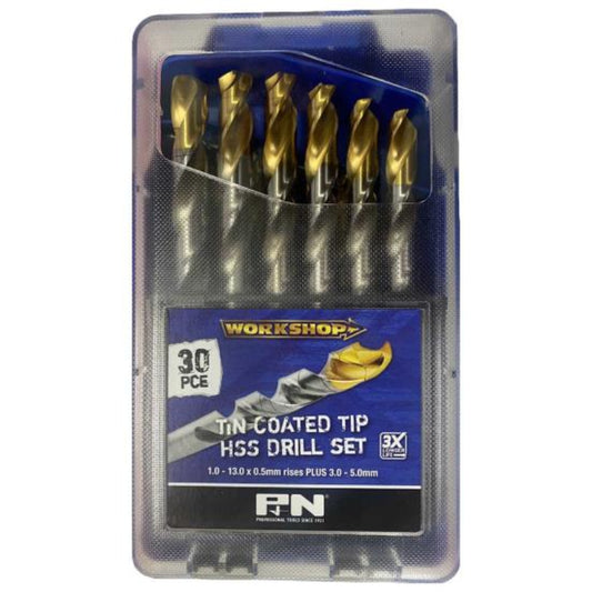 30Pce P&N Hss Drill Set Tin