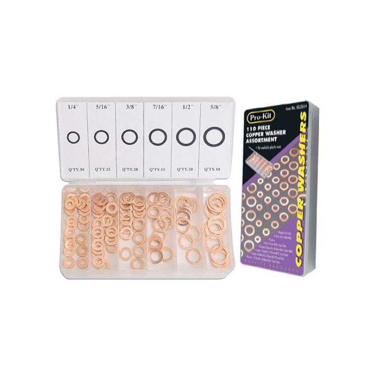110pc copper washer kit