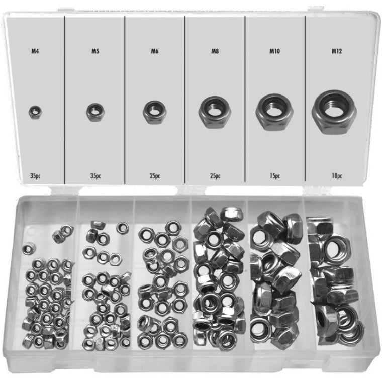 145pc nylon locknut kit
