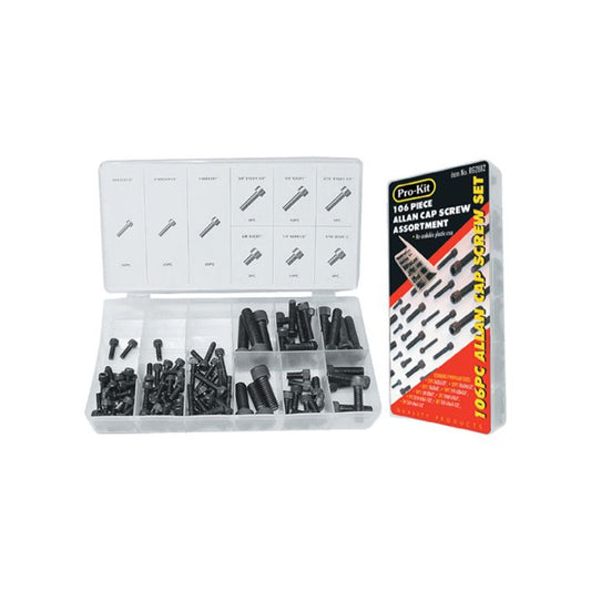 106pc allen cap screws